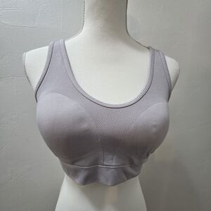 Velocity Heather Gray Sports Bra, Large